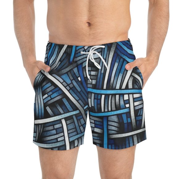 Swim trunks for man, Stylish Swim Trunks with Fast-Dry Fabric and Playful Design